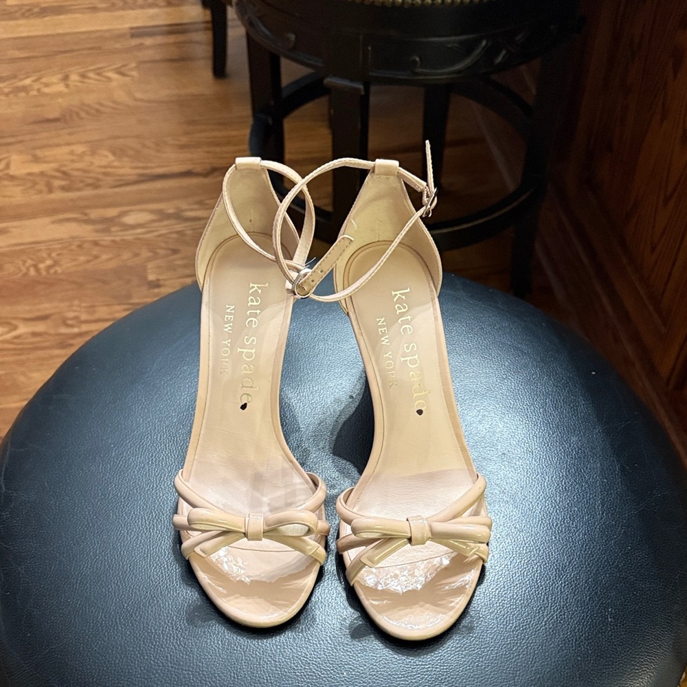 Kate Spade Flamenco Nude Bow Heels